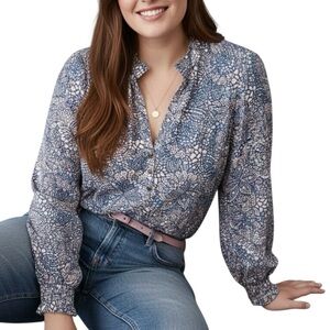 MAEVE Anthropologie Colette Blouse Peasant Boho Top 1X / 16